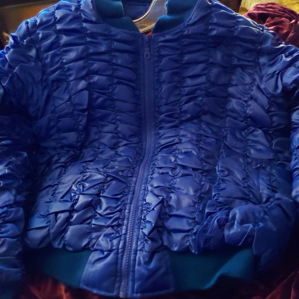 Puffy royal blue jacket